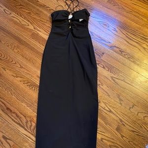 Very sexy LBD! Cut outs under breast panels MIDI length